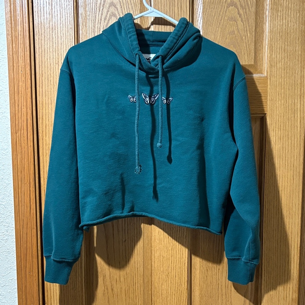 Hollister Butterfly Cropped Hoodie